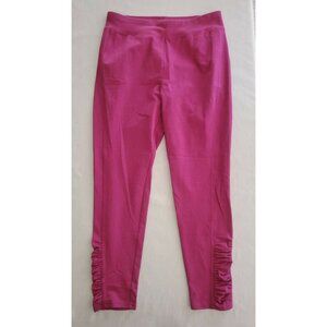 Denim & Co Active Pull On Stretch Ruched Ankle Leggings Size XS Petite High Rise